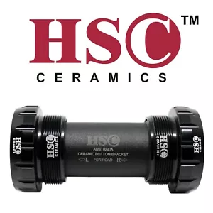 HSC Ceramic Bottom Bracket Shimano Dura Ace 9000 7900 7800 Compatible (Black) - Picture 1 of 7
