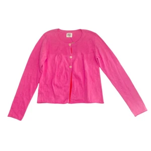 G12-Boden, 9/10Y, l/s cotton sweater cardigan (Pink Cardigan) - Picture 1 of 2