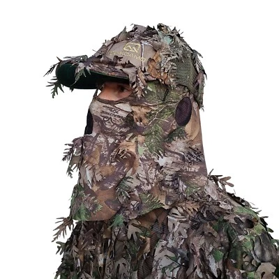 REALTREE XTRA GREEN® Leafy Camo Front Face Concealment - Adjustable - Image 1 of 4
