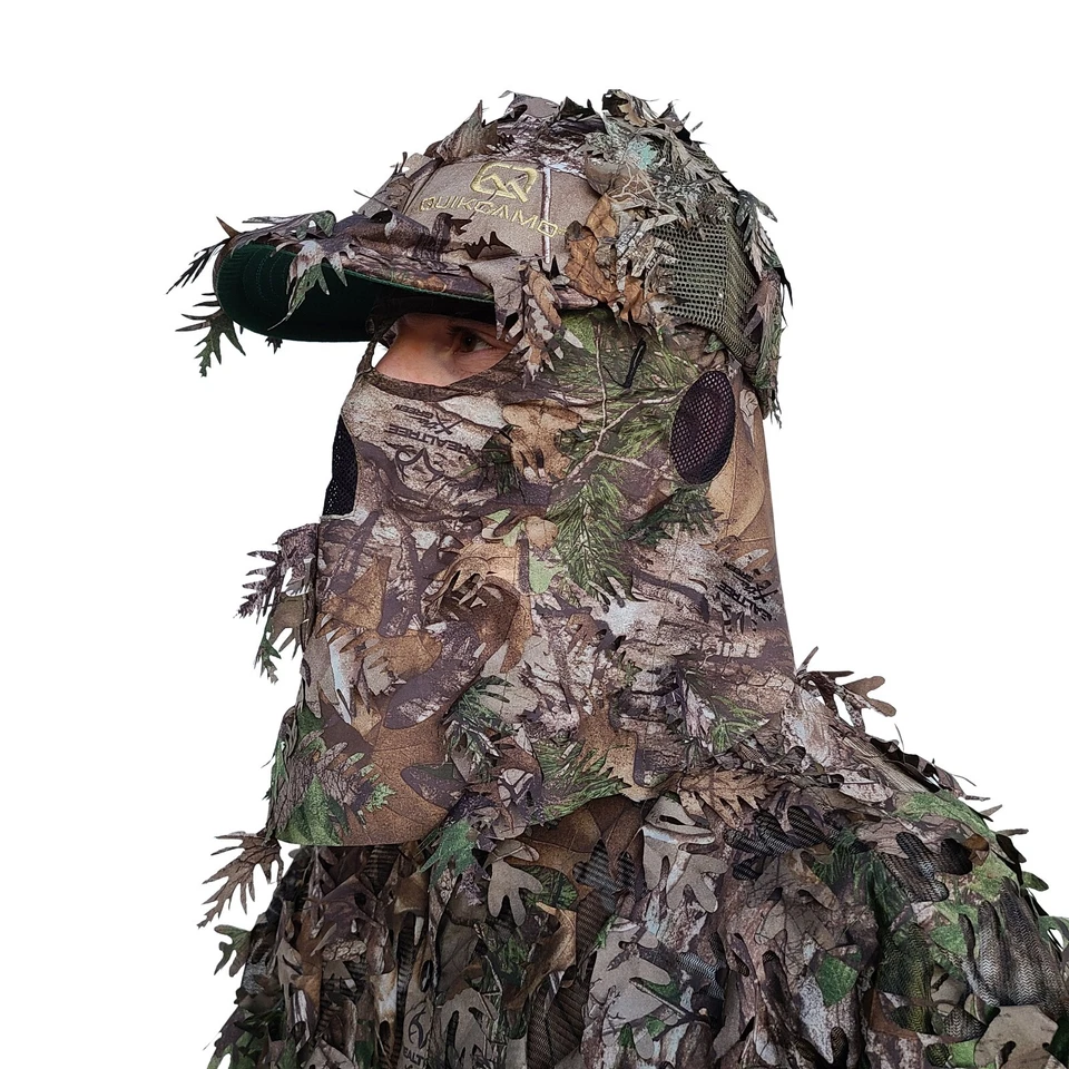 REALTREE XTRA GREEN® Leafy Camo Front Face Concealment - Adjustable - Image 1 of 4
