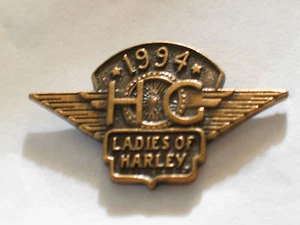 1994 Ladies of Harley Hog Pin Harley Davidson Pin, (**) - Picture 1 of 3
