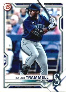 2021 BOWMAN PROSPECT BASE PAPER BP-132 TAYLOR TRAMMELL SEATTLE MARINERS 