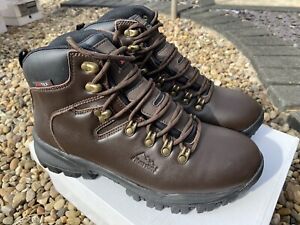 Johnscliffe Brown Leather Hiking Waterproof Breathable Boots UK8 Jontex New