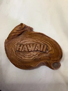 Hawaiian HapaWood Nut Tray Cocojoe’s of Hawaii HW135 Swirl of Sandalwood Islands - Picture 1 of 3