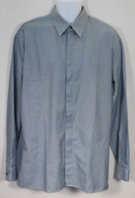 Versace instante made in Italy long sleeves dress shirt. #3129R-8S Foto 1 de 4