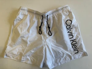 Calvin Klein Large Logo Swim Shorts UK M Ref CB370+ - Picture 1 of 5