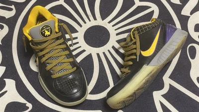 Size 8- Pre-Owned 2019 Nike Zoom Kobe 4 IV - Protro Carpe Diem-- AV6339-001 - Image 1 of 4