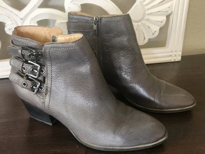 Botines Franco Sarto Mujer 7.5 Cuero Gris Geila  Foto 1 de 4