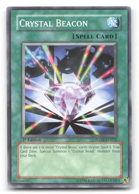 Yugioh Crystal Beacon Common 1st Edition FOTB-EN032 NM - Image 1 of 2