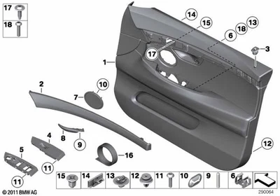 BMW Genuine Loudspeaker Cover Black Fits E70 E70 LCI E71 E72 F07 51416969392 - Image 1 of 4