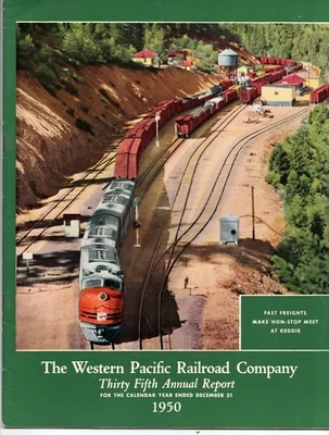 1950 Western Pacific Railroad 35th Annual Report with Photos - Image 1 of 3
