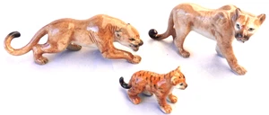 KLIMA K681 Miniature en porcelaine - PANTHERE EN FAMILLE PANTHER - Picture 1 of 10
