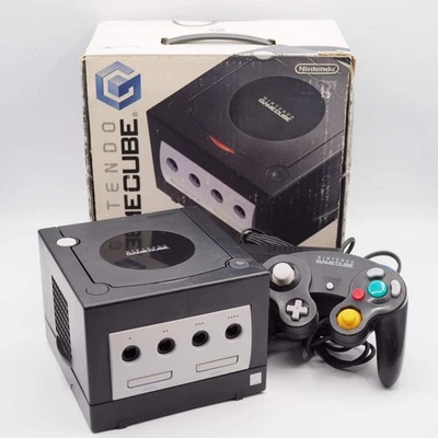 Sistema de consola Nintendo GameCube en caja negra DOL-001 NTSC-J probado fun... - Imagen 1 de 4