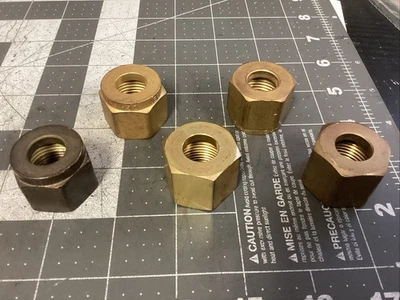 Lot Of 5 Assorted Brand Compression Nuts (LPW133M) - Image 1 of 4