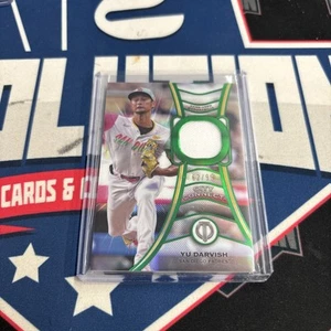 2025 TOPPS TRIBUTE YU DARVISH CITY CONNECT GAME USED JERSEY SP/99 MINT Green - Picture 1 of 2