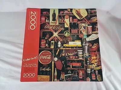 Coke Is It 1986 Springbok The Coca-Cola Centennial 2000 Pc Jigsaw Puzzle EUC F S - Image 1 of 4
