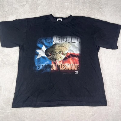 Camisa De Colección Stone Cold Steve Austin Para Hombres 2XL Negra WWF Lucha Libre 1998 Años 90 Foto 1 de 4