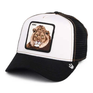 Goorin Bros. King Lion Trucker Cap - White-Black - Picture 1 of 1
