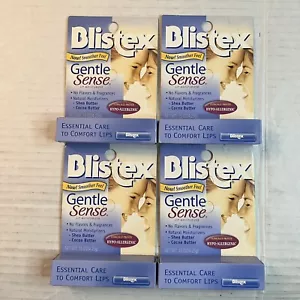 4 Blistex Gentle Sense Lip Moisturizer .15oz HypoAllergenic No Flavor Fragrance - Picture 1 of 8