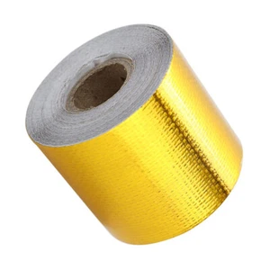 Cinta aislante de papel de aluminio con cinta de extracción de humo de alto calor para temperaturas - Imagen 1 de 12