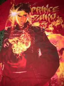 NWT last airbender Prince Zuko shirt 8 top tee short sleeves red nickelodeon - Picture 1 of 3