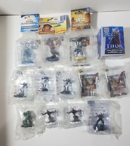 Lot Of (13) Heroclix Marvel Promo Figures Thor Ragnorok Hulk I Am Iron Man FCBD - Picture 1 of 8