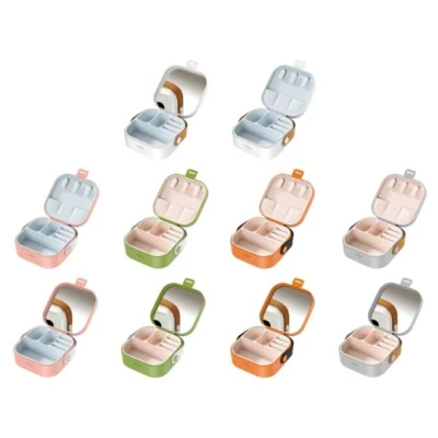 Small Jewelry Box with Compartments Jewellery Holder Case for Women - Image 1 of 4