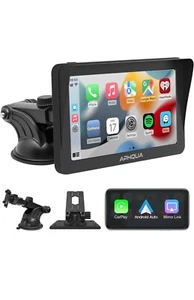 7 inch IPS Touchscreen Bluetooth 5.0 Hands Free Wireless CarPlay Apple Android - Picture 1 of 7