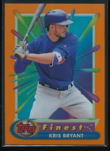 Kris Bryant 2017 Topps Finest 1994-95 Basketball Recreates Orange Refractor /25 - Picture 1 of 2