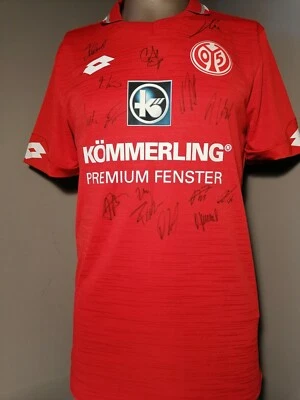 ⚽Mainz⚽ 05 Trikot L Saison 2019 signiert KÖMMERLING® Fussball Sport Triko Shirt  - Bild 1 von 4