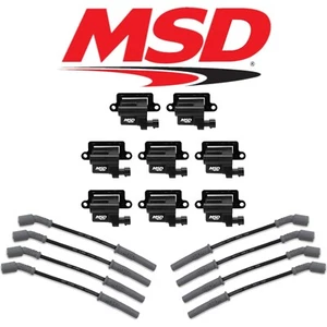 MSD Black Ignition Coil/Plug Wire Kit For 1999-2007 Chevrolet/GMC 5.3L/6.0L LS - Picture 1 of 8