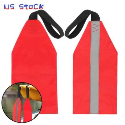 LAVA Red Kayak Safety Flag Oxford Cloth Travel Warning Flag for Kayak Canoe Equipment