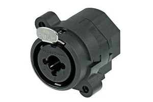 NEUTRIK NCJ6FI-H Combo 3-PIN XLRF / 1/4" TRS Panel Mount - Horizontal PCB Mount - Picture 1 of 2