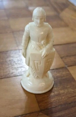 Pieza de repuesto vintage Anri Pawn Renaissance Chess Man E. S. LOWE blanca Foto 1 de 4