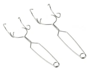 Whip Handles for Melting Dish Crucibles Dish Holder Tong Large & Small Set of 2 - Picture 1 of 1
