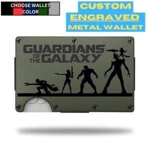 Guardianes de la Galaxia grabado con láser en una billetera de aluminio - Imagen 1 de 9