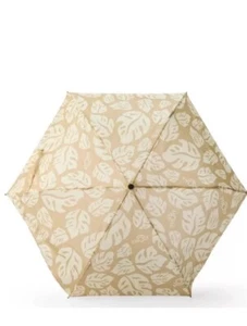 NEW … ALOHA COLLECTION Umbrella Khaki & White Hawaiian Print - Picture 1 of 4