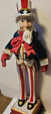 House of Hatten Uncle Sam Figure Patriotic God Bless America 1992 17" Vintage