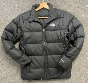 The North Face Puffer Down Rainproof Jacket Coat Boys L Large Reversible Black