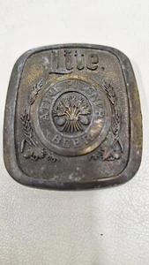 Vintage Miller Lite Beer Belt Buckle 1982 Sales guides - Picture 1 of 4