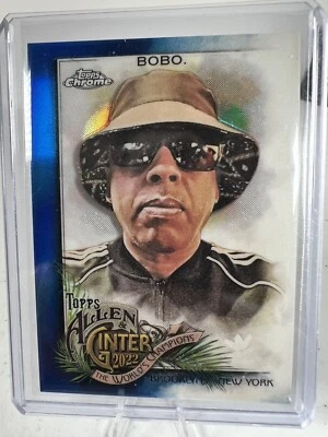 ERIC BOBO 2022 TOPPS ALLEN & GINTER CHROME BLUE REFRACTOR /150 - Image 1 of 2