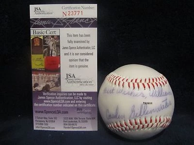 Carden Gillenwater (D 2000) Autographed Pennant Official Baseball - JSA Cert - Image 1 of 4