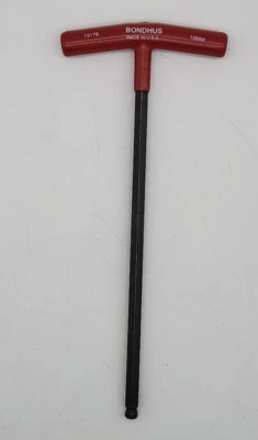 Bondhus Allen Wrench 13176 10mm Long Profile T-Handle Ball End Hex Key - Image 1 of 4