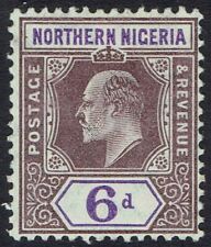 NORTHERN NIGERIA 1905 KEVII 6D WMK MULTIPLE CROWN CA