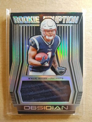 2019 Panini Obsidian Rookie Eruption Materials Patriots N'Keal Harry 44/100 - Image 1 of 2