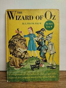 Antique 1950 The Wizard of Oz Hardcopy Book L. Frank Baum Allen Chaffee VGC