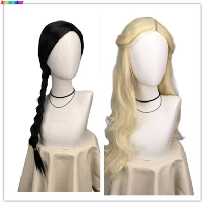 Cosplay para Wicked Glinda Elphaba Pelucas Disfraz Adulto Mujer Vestido Elegante Pieza para el Pelo Foto 1 de 4