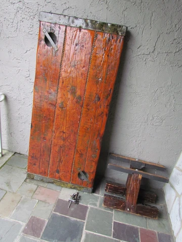 Antique Original Liberty Ship Hatch Wooden Table Cover