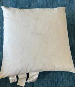 Pottery Barn Square Feather Down Pillow Insert 20x20 EUC - Picture 1 of 6