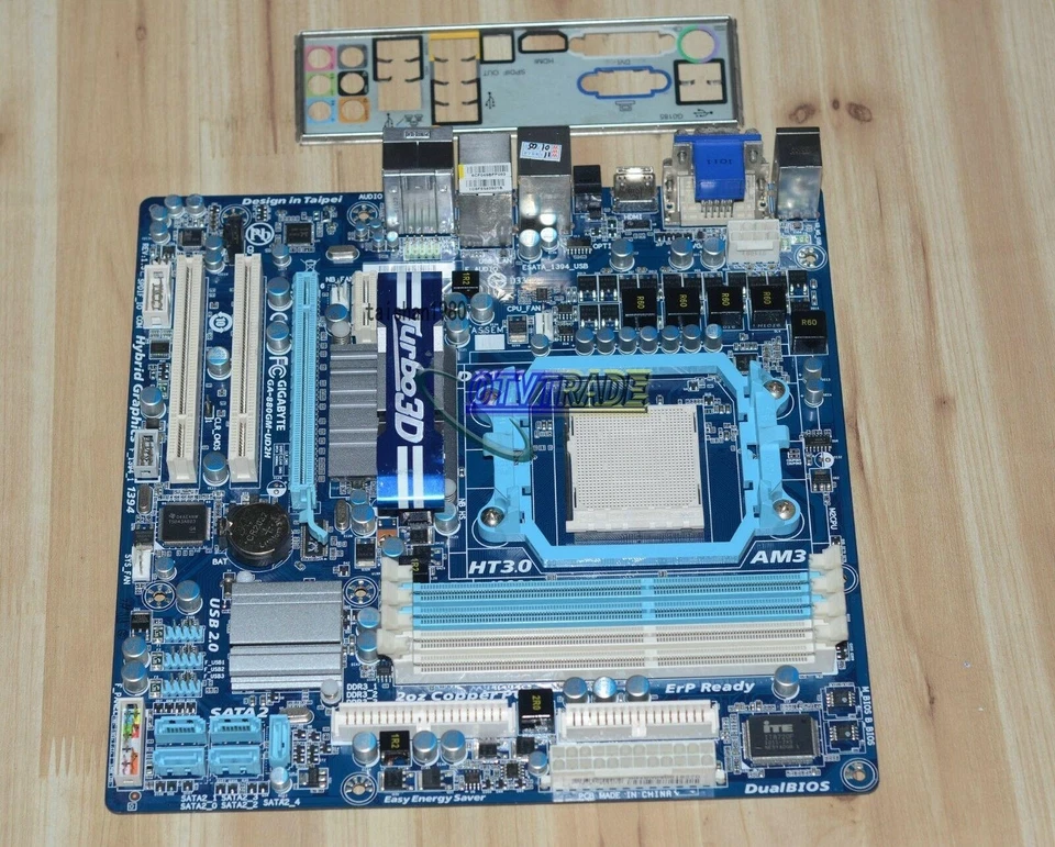 1PCS Gigabyte GA-880GM-UD2H Motherboard AMD 880G socket AM3 DDR3 - Image 1 of 1